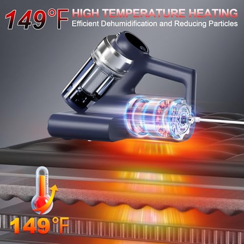 Blue Mattress Vacuum Cleaner with UV-C & Hot Air - Deep Bed & Sofa Cleaning