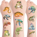 Reptile Temporary Tattoos Stickers, Animals Tattoo Stickers for Kids, Birthday Party Favors Goodie Bag Fillers Supplies Decorations, Classroom School Prizes Rewards Gifts(6 Sheets)