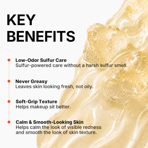 Sulfur Oat Serum with 2% Niacinamide for Oil Control & Sensitive Skin - 1.69 Fl Oz
