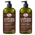 Hair Growth Shampoo & Conditioner Set with Caffeine & Castor Oil - 33.8 oz Each