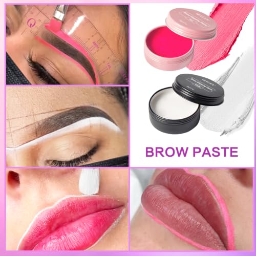 Eyebrow Mapping Kit with 62-Piece Professional Brow Shaping Tools Set