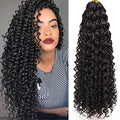 GoGo Curl Crochet Hair 22 Inch 1B Natural Black - Pack of 6