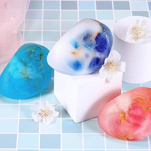 Soap Bar Sets - Bff Beauty 6pcs Hand Face Body Bar Soap Birthday Valentine Gift Set for Women, Perfect Gemstone Soap Rocks Set for Women & Men Moisturizing Skin, Best Gift Ideal for Birthday Gifts