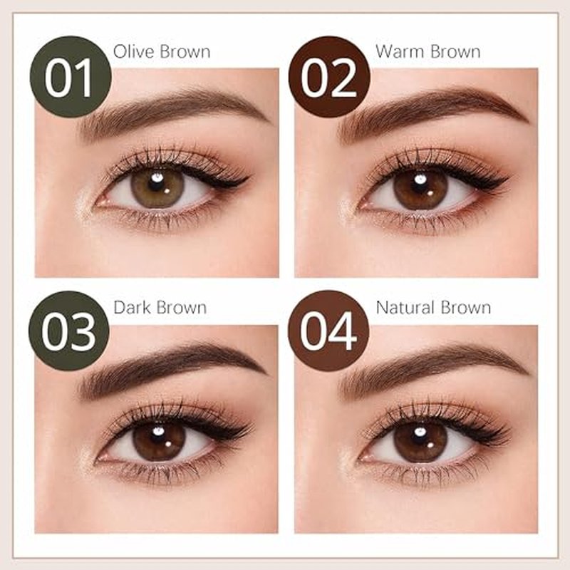 Brocharm Brow Gel Waterproof for Soft Ful Brows Eyebrow Tint Eye Brow Gel Smudge-Proof, Long Lasting Definition, Vegan & Cruelty Free (01 Olive Brown, 1 Count (Pack of 1))