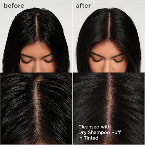 Briogeo Style & Treat Dry Shampoo Puff - Mattifying Dry Shampoo Powder - Non-Aerosol, Talc Free, Benzene Free - 0.5 oz/15 g