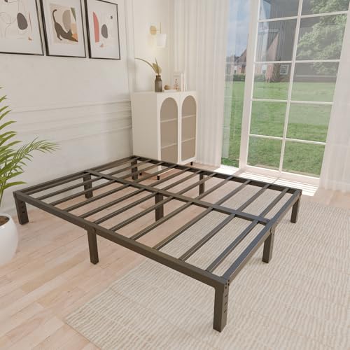 Aldrith 10 Inch Queen Bed Frame Heavy Duty Metal Platform Bed with Noise Reduction
