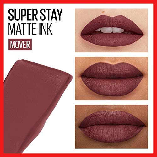 MAYBELLINE Super Stay Matte Ink Liquid Lipstick Makeup, Long Lasting High Impact Color, Up to 16H Wear, Amazonian Nude Brown & Mover Brown, 2 Count
