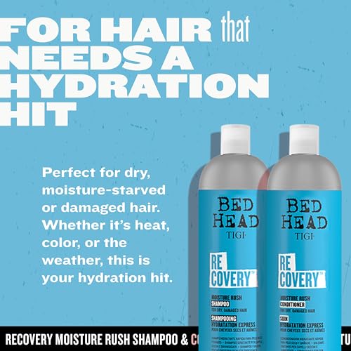 TIGI Bed Head Recovery Shampoo & Conditioner Set 25.36 Fl Oz Pack of 2 - Damaged Hair Repair