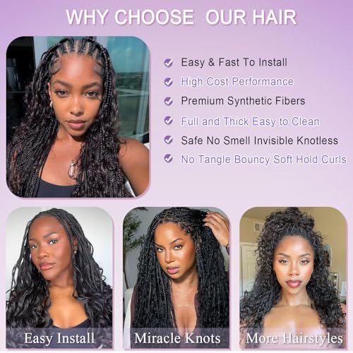 Peliri 20 Inch Feather Crochet Hair Extensions 50 Strands Deep Wave Curly Synthetic Hair for Black Women