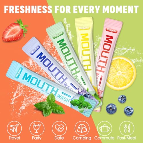 Travel Mouthwash Pack - 30 Alcohol-Free & Fluoride-Free Oral Hygiene Strips