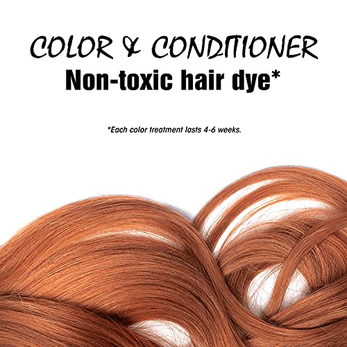 Light Mountain Henna Hair Color Auburn 4 Oz Pack of 3 - Natural Semi-Permanent Dye