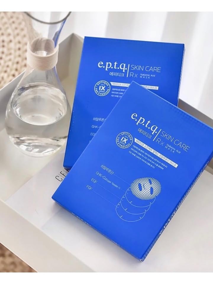 Hyaluronic Acid Sheet Mask Pack for Hydration & Brightening - 5 Count