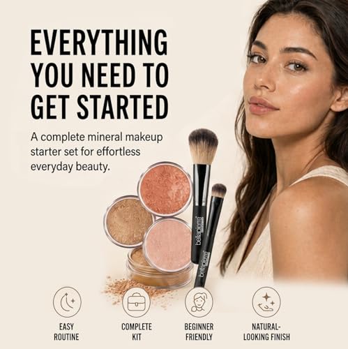 Mineral Makeup Kit Medium - Get Started Set with Foundations, Blush & Bronzer