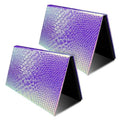 2 Packs Magnetic Makeup Palette Empty - Large Mermaid Palette with Mirror - Magnetic Palette for Storage & Travel