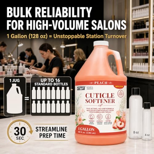 Pro Nail Salon Prep Cuticle Remover Cream 128oz Softening Solution