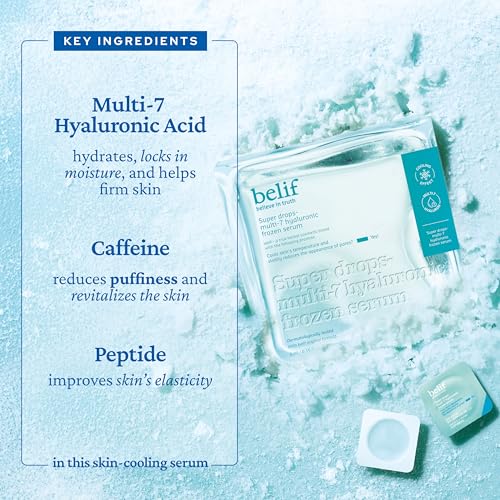 belif Super Drops Multi-7 Hyaluronic Serum - Hydrating & Cooling Face Treatment