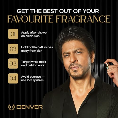 Denver Men's Luxury Gift Set - 4 Eau de Parfum Collection, Long-Lasting Fragrances