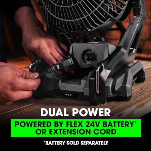 FLEX 24V Cordless Jobsite Fan 1100 CFM Portable Cooling Tool