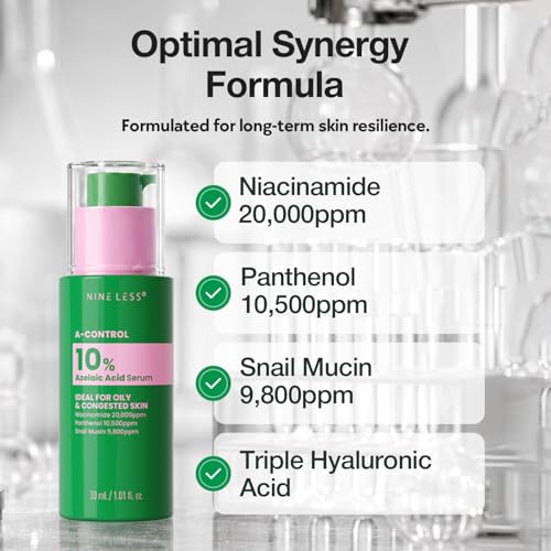 Azelaic Acid Serum with Niacinamide & Hyaluronic Acid - Brightening Face Treatment 1 oz