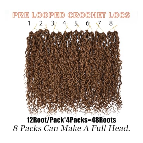 Goddess Faux Locs Crochet Hair 20 Inch Pack of 8 for Women - #30