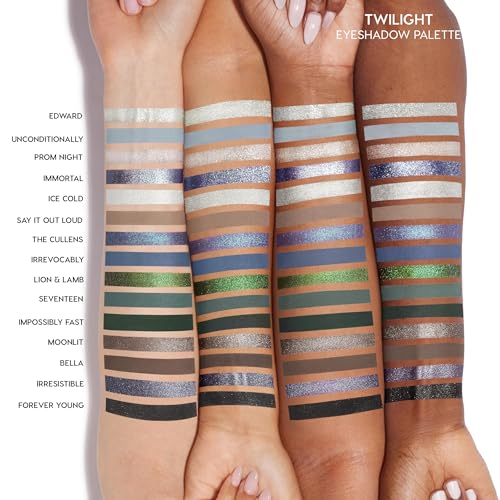 ColourPop Twilight Eyeshadow Palette - Limited Edition Moody Blue & Green Colors, Long-Wear Matte & Metallic Finishes