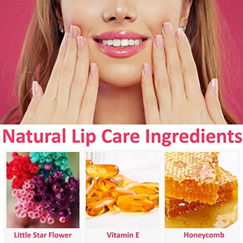 6 Pack Crystal Flower Jelly Lipstick,Magic Color Changing Lipstick,PH Clear Temperature Color Changing Lip Gloss,Lip Balm,Long Lasting Nourishing Moisturizing Lip Stick Set