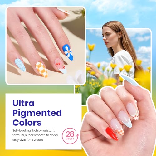 Rustic Sonata Pastel Gel Polish Set - 25 Color Nail Kit for DIY Manicure
