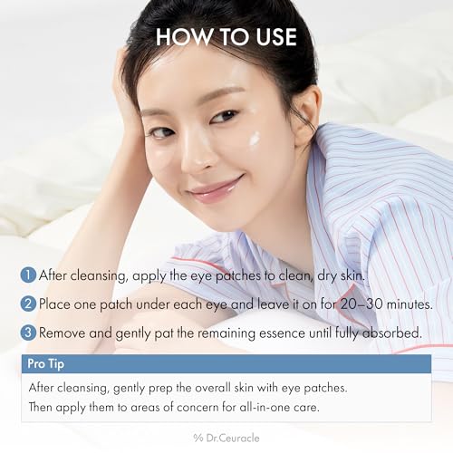 Dr.Ceuracle Hyal Reyouth Hydrogel Eye Mask Patch - Korean Under Eye Patches for Revitalizing, Wrinkle Care, Glowing, Firming Effect (60 Patches)