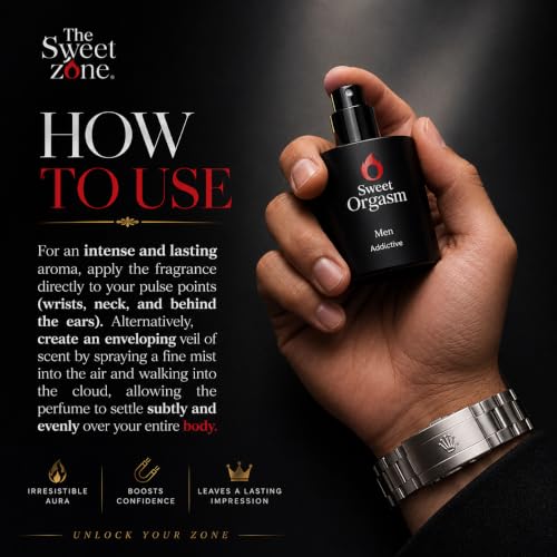 Men's Pheromone Cologne 1.2 Fl Oz - Long Lasting Fragrance for Confidence