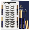 7C SevenCrown 3D Magnetic Eyelashes with Eyeliner Kit – 10 Pairs, Reusable
