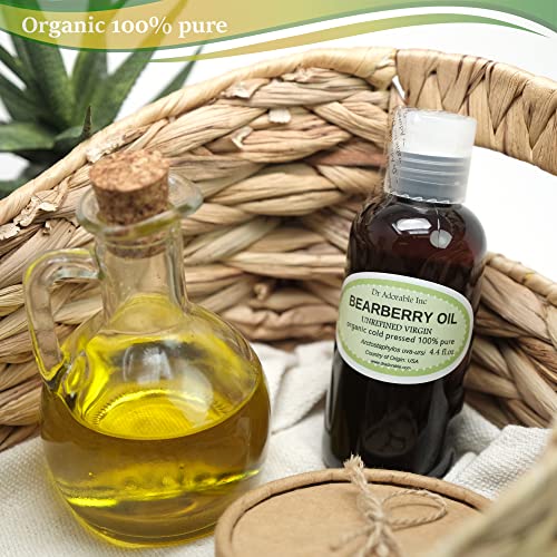 Organic Bearberry Seed Oil - Cold Pressed Skin Nourishing Oil - 4 oz