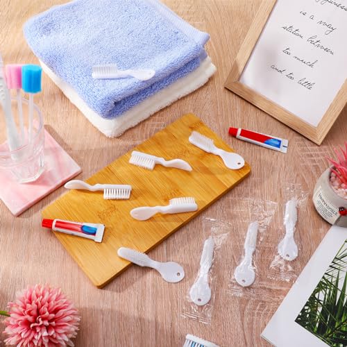 Mini Disposable Toothbrushes Bulk Pack - Soft Bristles for Travel & Camping