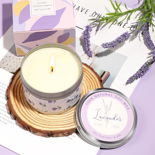 Lavender Spa Gift Basket for Women with Purple Flannel Blanket - Relaxing Care Set