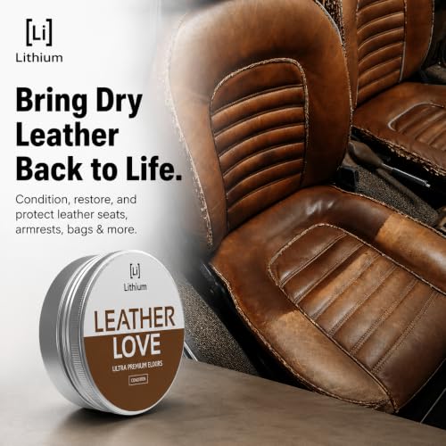 Leather Car Interior Cleaner & Conditioner - Hydrating, Restoring & Protecting - 8oz