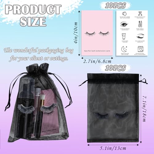 50PCS Lash Shampoo Bottles & Brush Set for Eyelash Care - Black