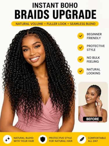 Natural Black Burmese Curly Crochet Hair 16 Inch Knotless Feather Human Hair