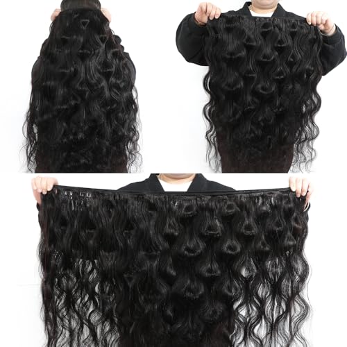 Black 18 Inch 15A Raw Human Hair Bundles Body Wave Virgin Indian Hair