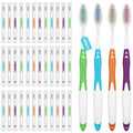 Blue Disposable Toothbrushes Bulk Pack 100pcs for Adults & Kids - Hygienic & Portable