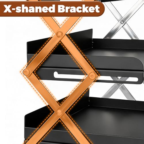 Cologne Organizer for Men - 3 Tier Perfume Display Holder, Foldable Adjustable Height Mens Perfume Organizer Shelf Stand, Black Gift for Men
