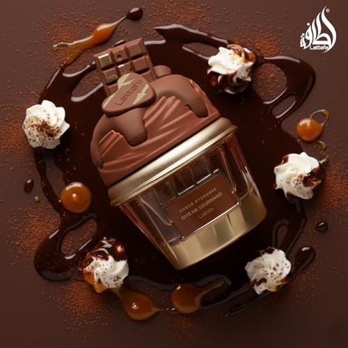Lattafa Choco Overdose Eau de Parfum - Gourmand Dark Chocolate & Caramel Fragrance 75ml Spray