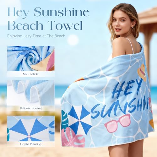 Golray Birthday Gifts for Women, Self Care Spa Gift Set for Women with Beach Towel, Glass Cup, Bath Bombs & Hair Accessories, Christmas Blue Gift Basket for Her, Girlfriend, Sister, Mom, Friends