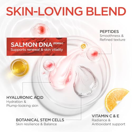Salmon DNA PDRN Serum with Hyaluronic Acid & Peptides - 8 Oz, Hydrating & Brightening