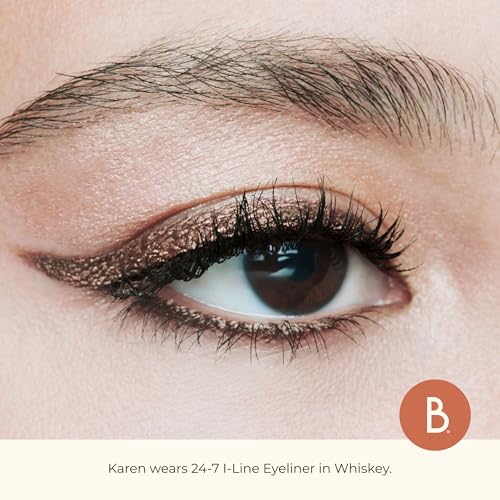 Beauty For Real I-Line 24-7 Eyeliner, Whiskey - Brown Copper Shimmer - Long-Wearing, Waterproof Gel Formula - Safe for Sensitive Eyes & Contact Lens Wearers - 0.01 oz