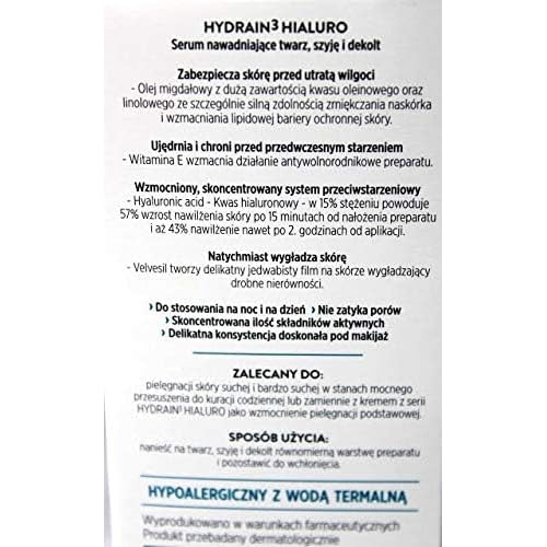 HYDRAIN3 HIALURO hydrating serum for face, neck and decolltage