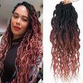 OT530/350 18-Inch 8-Pack Faux Locs Crochet Hair with Curly Ends UK BEkjdiof