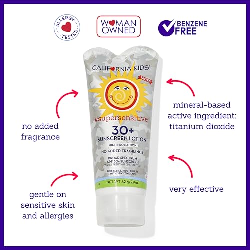 California Baby Kids Mineral Sunscreen SPF 30 Unscented Travel Size