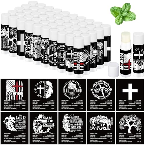 Dansib Christian Black Lip Balm Gifts Bulk - Bible Verse & Scripture Moisturizers for Women & Men