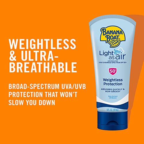 Banana Boat Light As Air Sunscreen Lotion SPF 50 Twin Pack and Sport Ultra SPF 50 Sunscreen Lotion Bundle