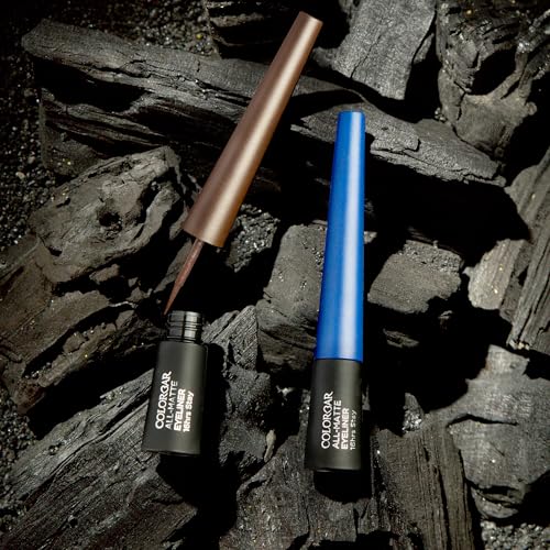 Colorbar Ultimate Eye Liner - Matte Blue 003 Waterproof Liquid Eyeliner - Long-Lasting