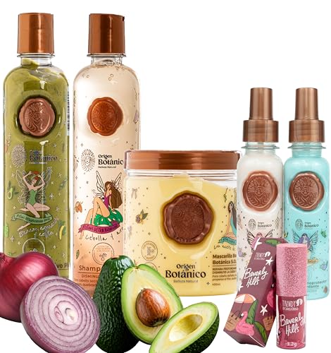 Hair Growth & Strength Kit with Onion Shampoo, Plex Treatment, Mask & Heat Protectant Duo